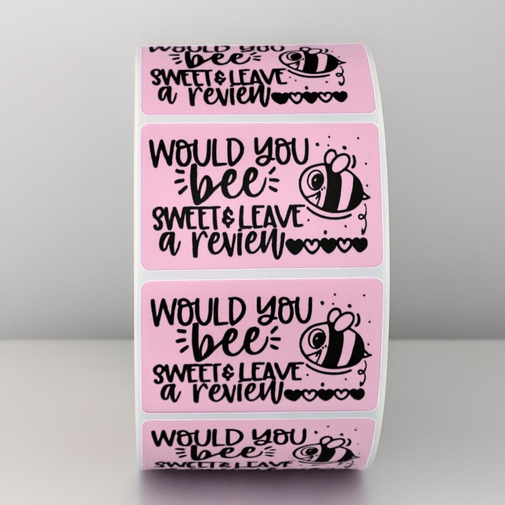 Please Leave a Review Sticker , cute thank you sticker for small business 2" - Picture 8 of 11